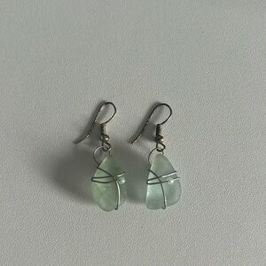Sea Glass Dangly Earrings